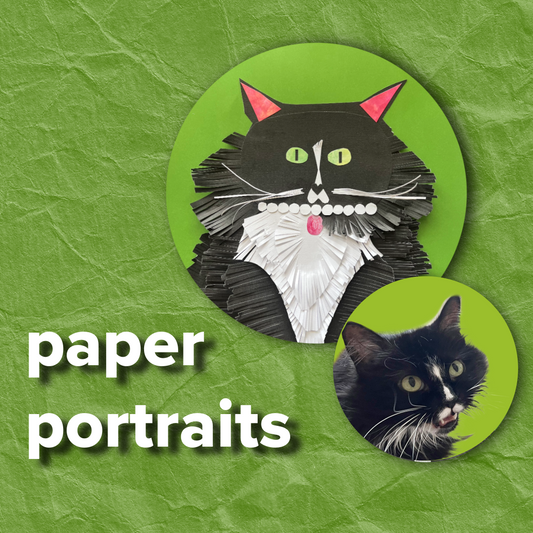 Paper Portraits | Ages 8-11 | Kyra | October 2nd