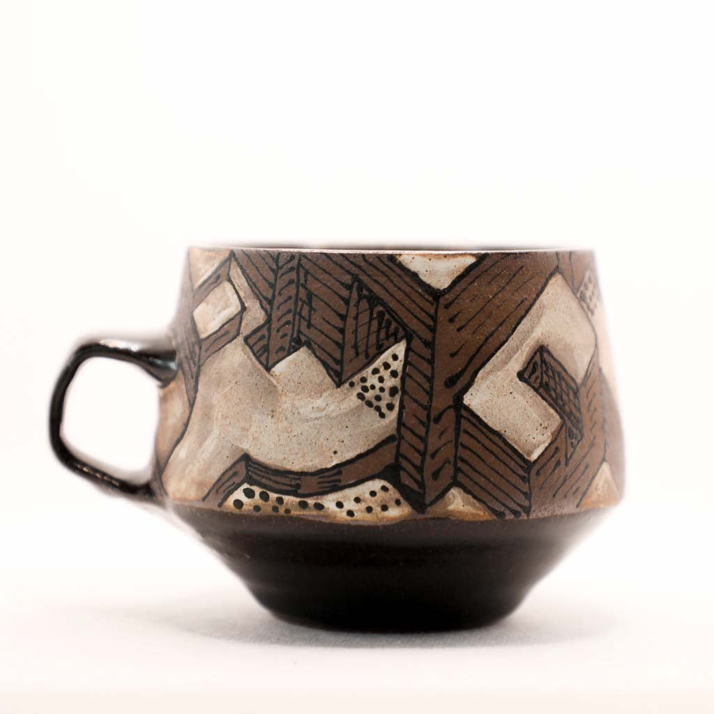 Reinaldo and Maya Collaboration - 17 Black Little City Mug