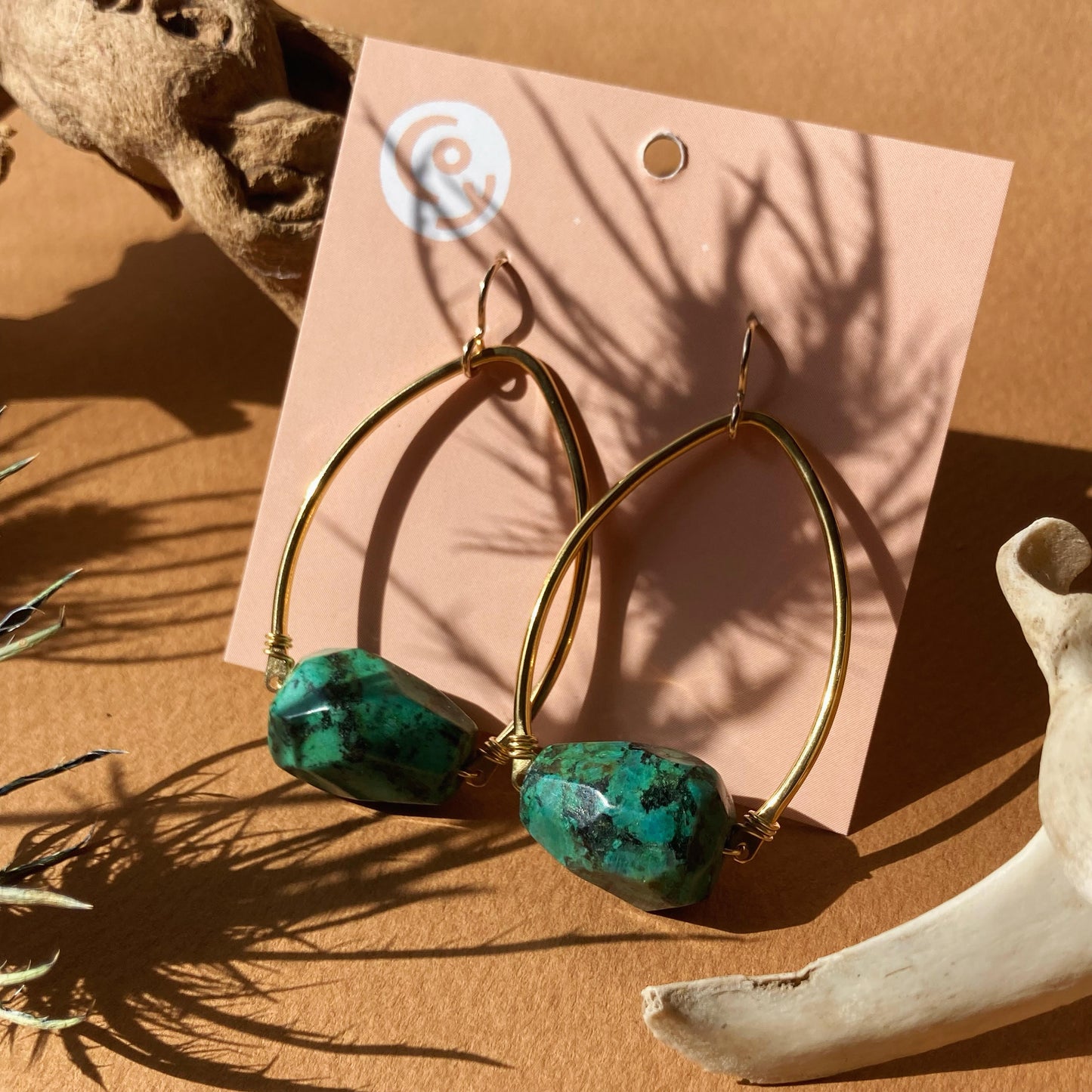 Coy Jewelry - Green Jasper Earrings