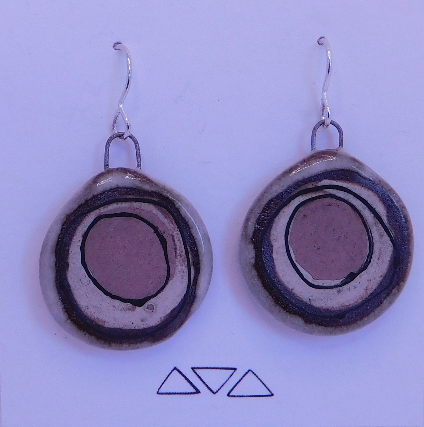 Maya Rumsey - Flat Dangly Circle Earrings
