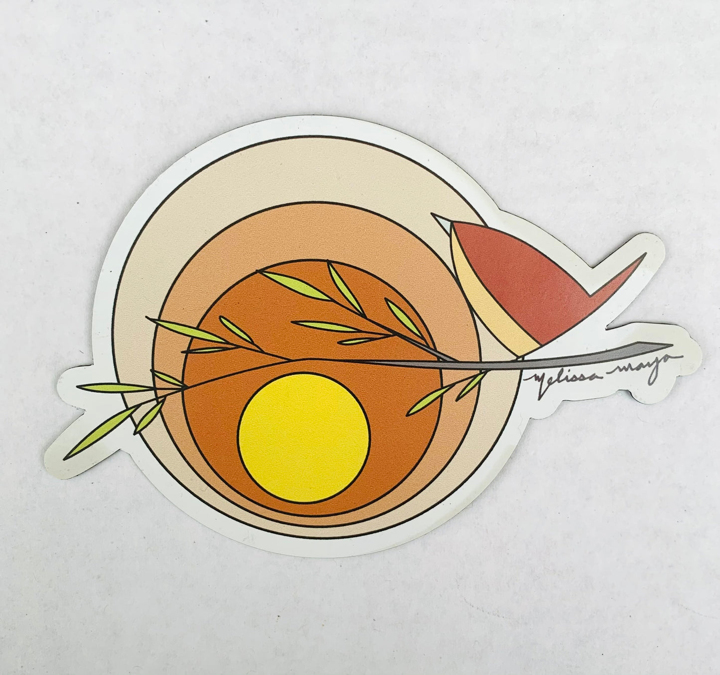 Maya Rumsey - Red Bird Sticker