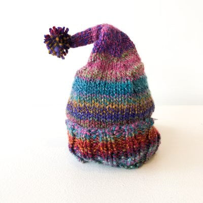 Blue LuPine Fibers - Rainbow Baby Hat