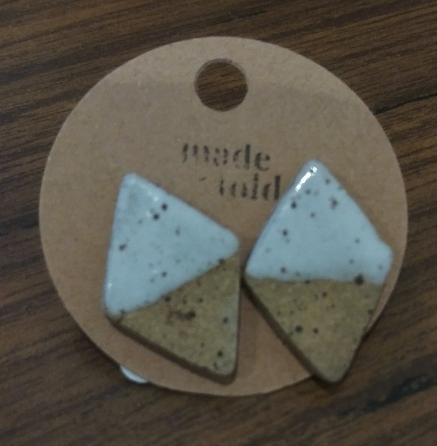 Made & Told - Diamond Ceramic Earrings
