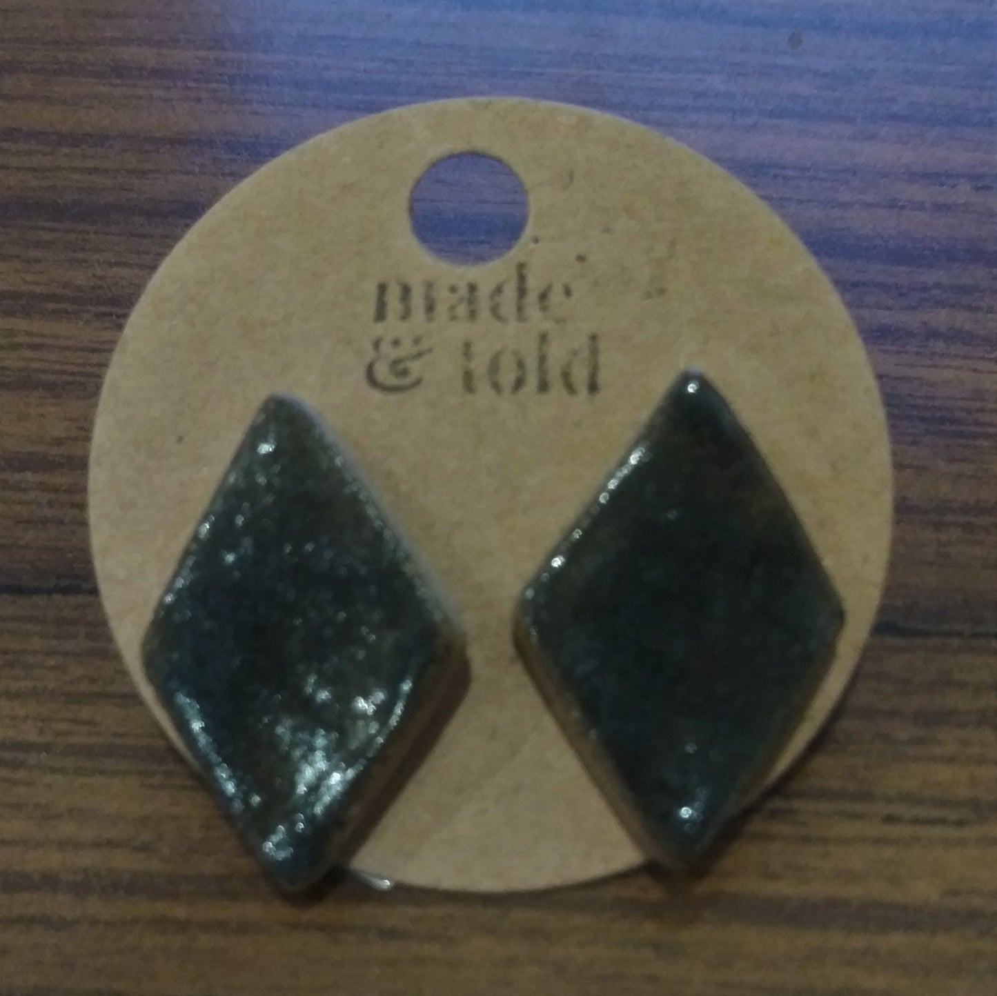 Made & Told - Diamond Ceramic Earrings