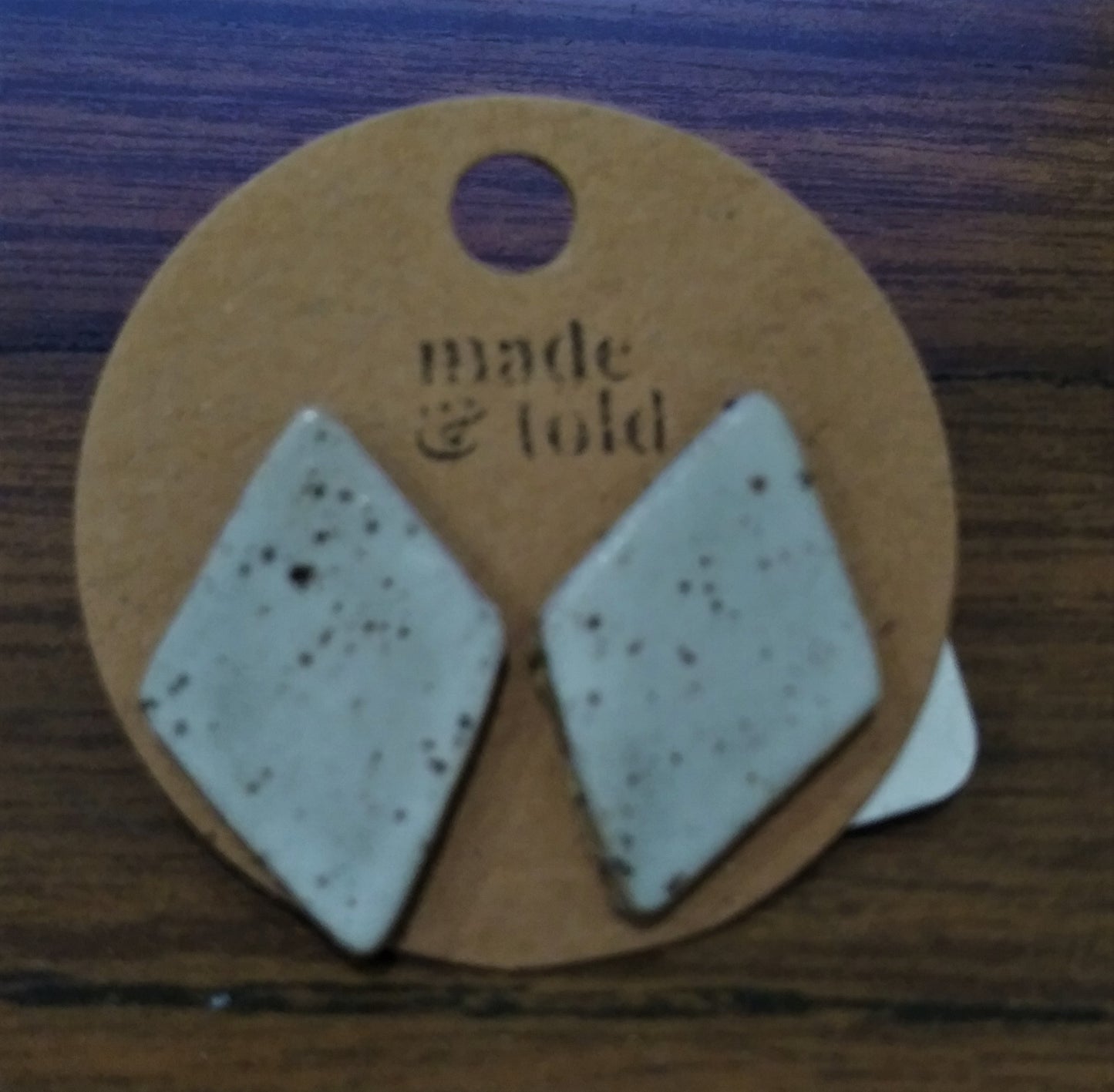 Made & Told - Diamond Ceramic Earrings