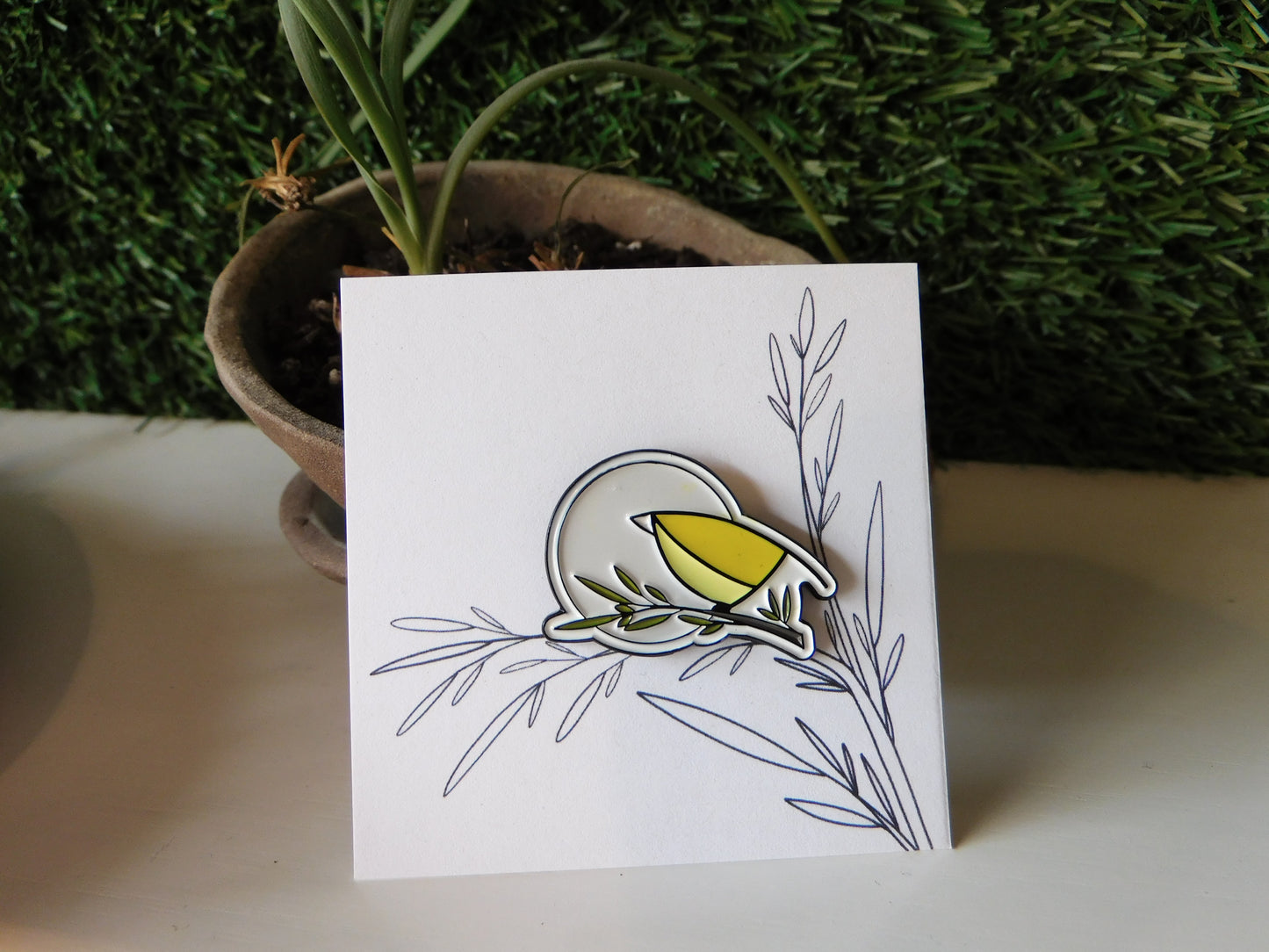 Maya Rumsey - Yellow Bird Pin