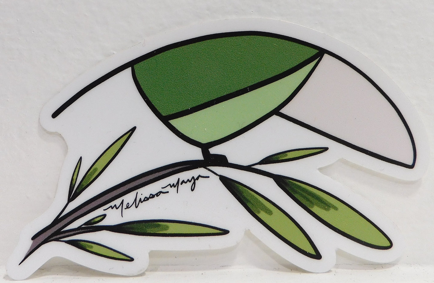 Maya Rumsey - Green Toucanet Sticker