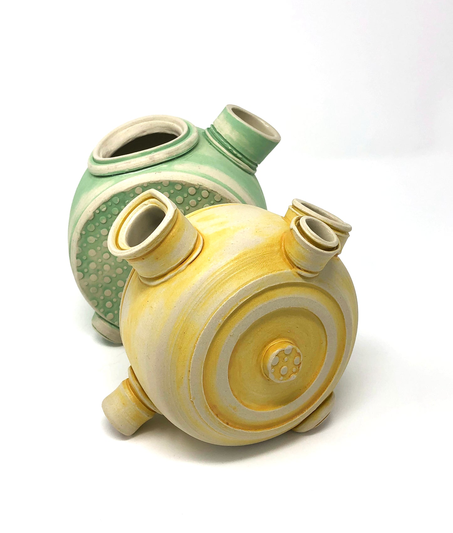 Louise Schollaert - Yellow & Green Vase