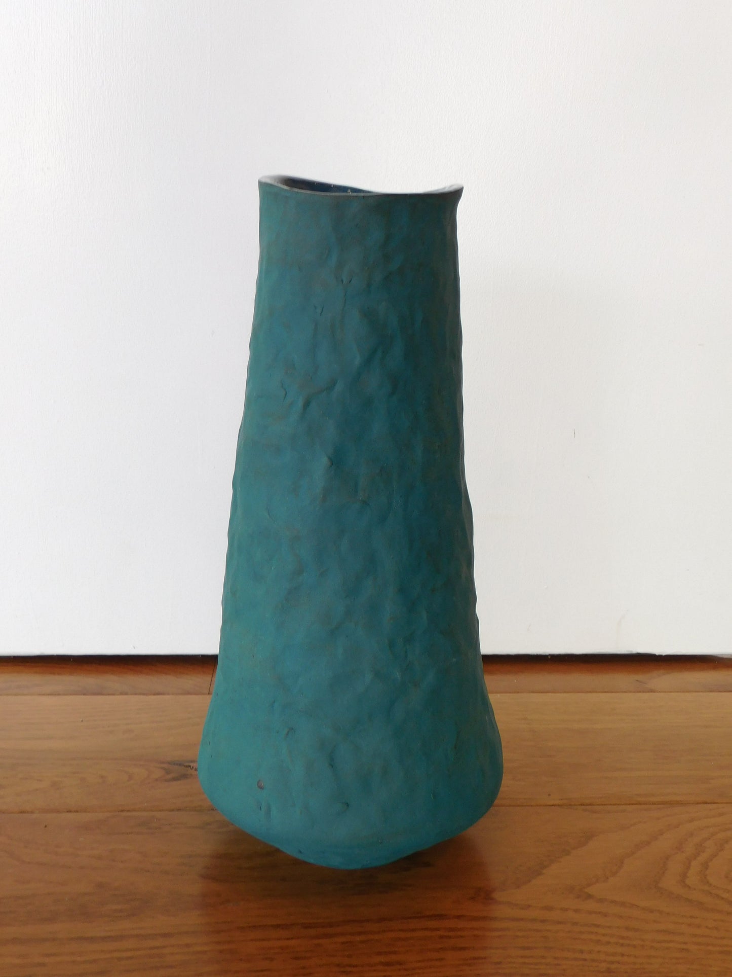 Maya Rumsey - Teal Hand-Built Vase