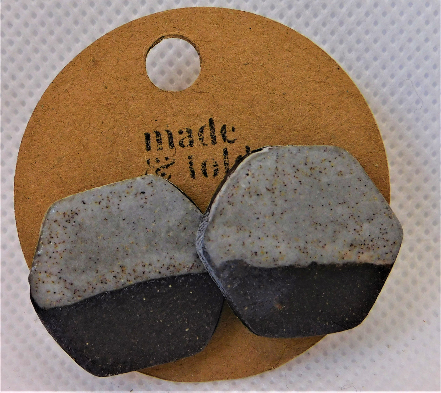 Made & Told - Large Hexagon Earrings